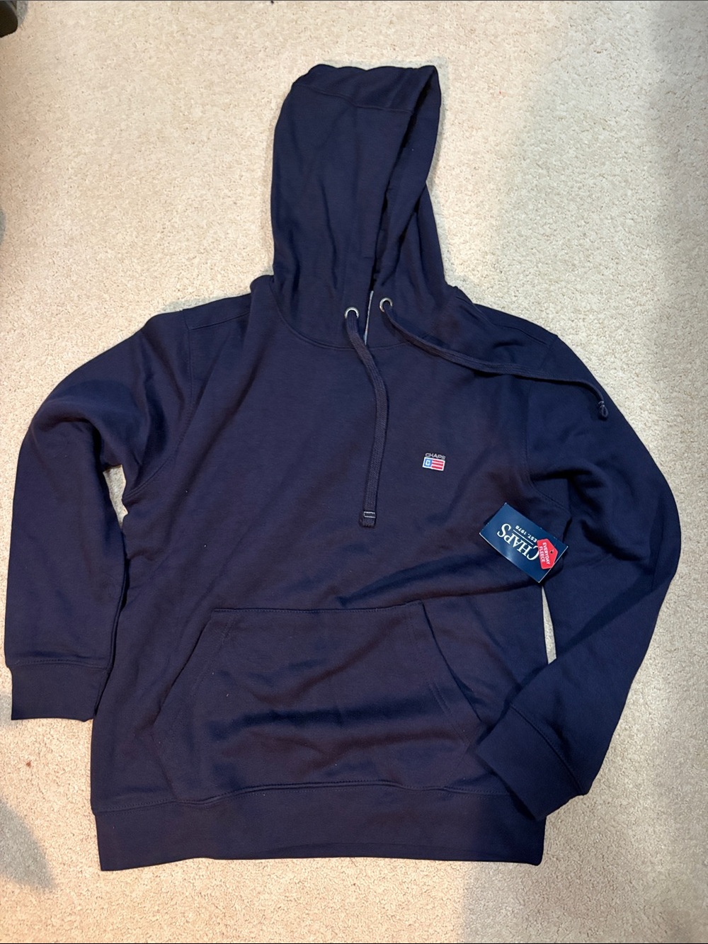 Navy Hoodie NWT chaps hoodie size medium